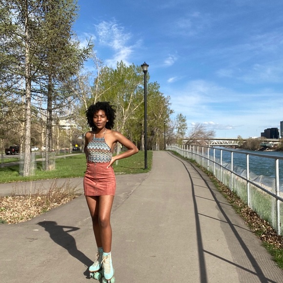 Suede skirt - Picture 5 of 6